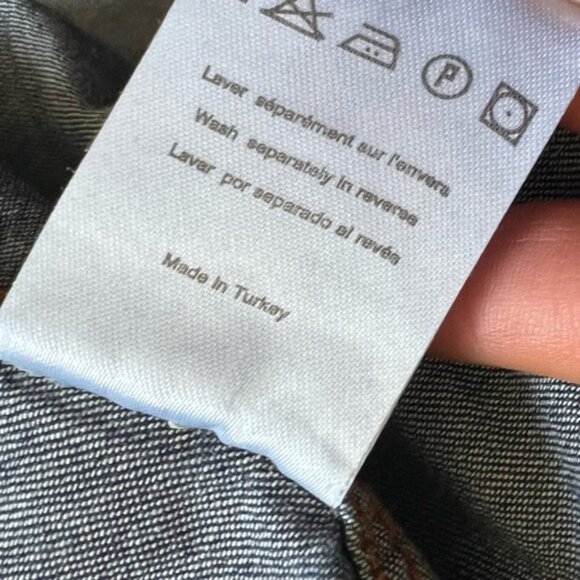 Sandro Denim Button-Up Shirt size L (G132) - Picture 6 of 7